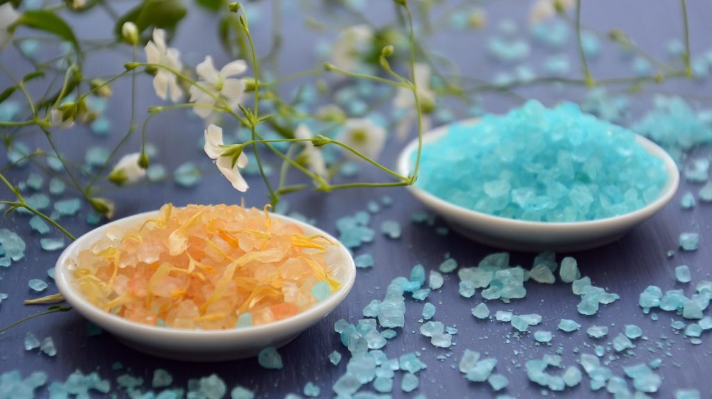 aromatherapy, spa, sea salt